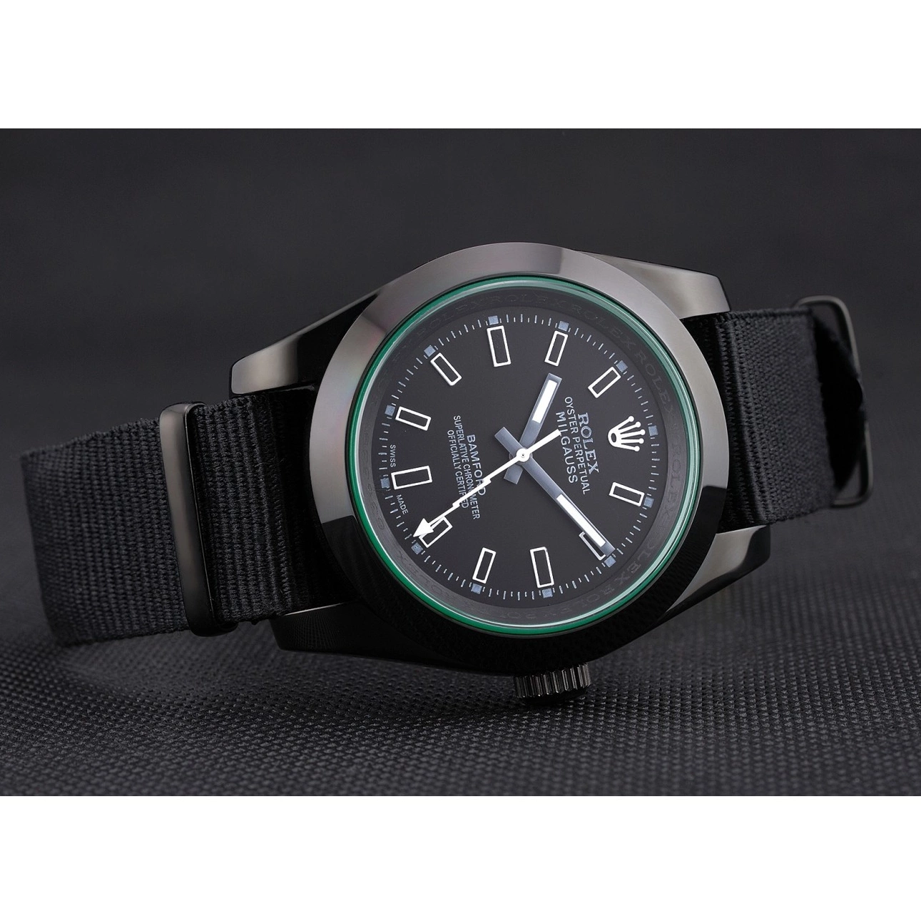 Best AAA Replica Sites Nylon Black Strap 622001 Milgauss Bamford Rolex 0614